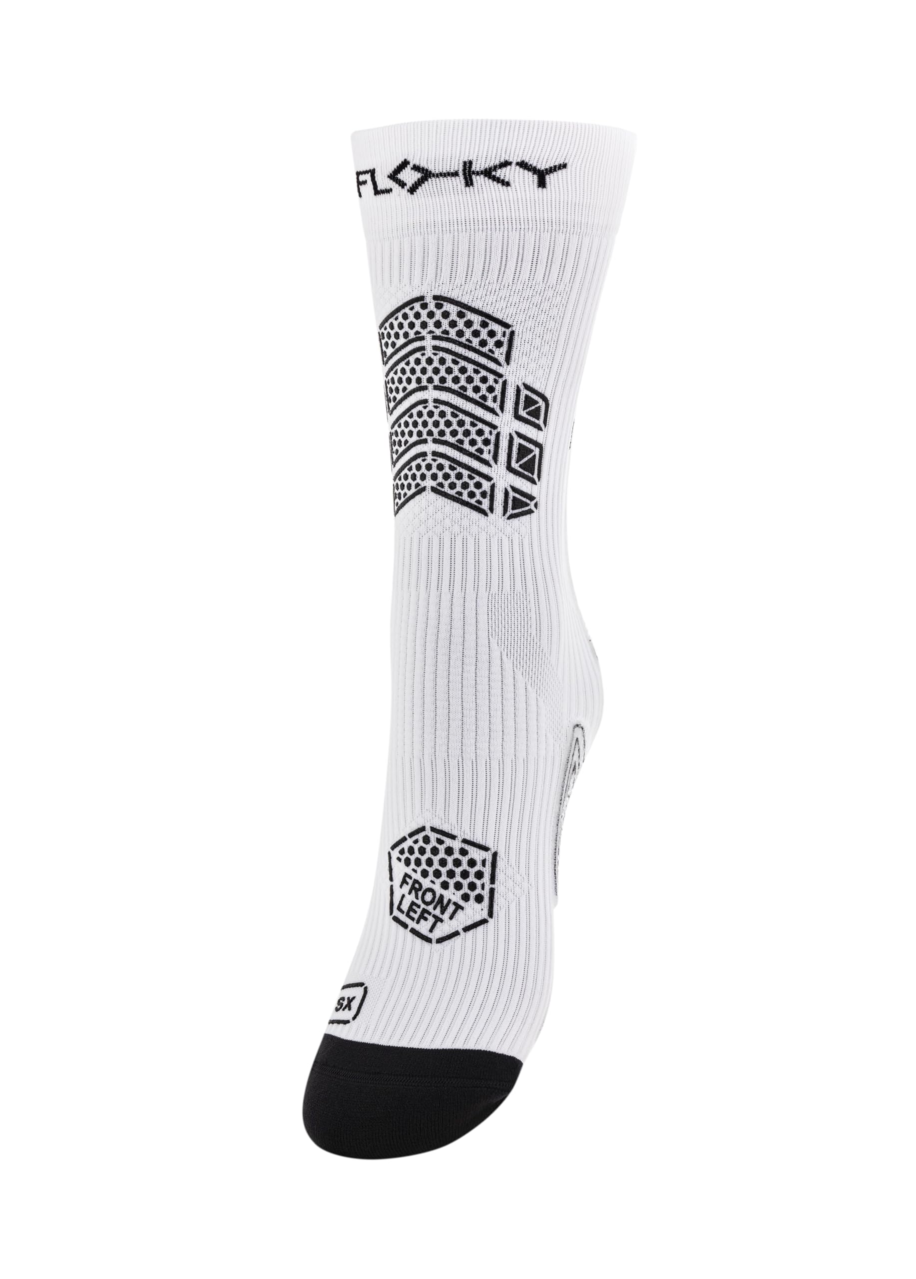FLOKY - Axist 3D - Sports Biomechanics Socks - White - Size L/XL - T3