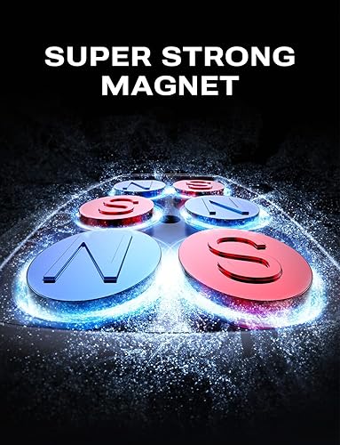 Miniatura 5 de LISEN Soporte magnético para teléfono de automóvil [Enjoy Never Fall], se adapta a superficies curvas magnéticas para el tablero de instrumentos de