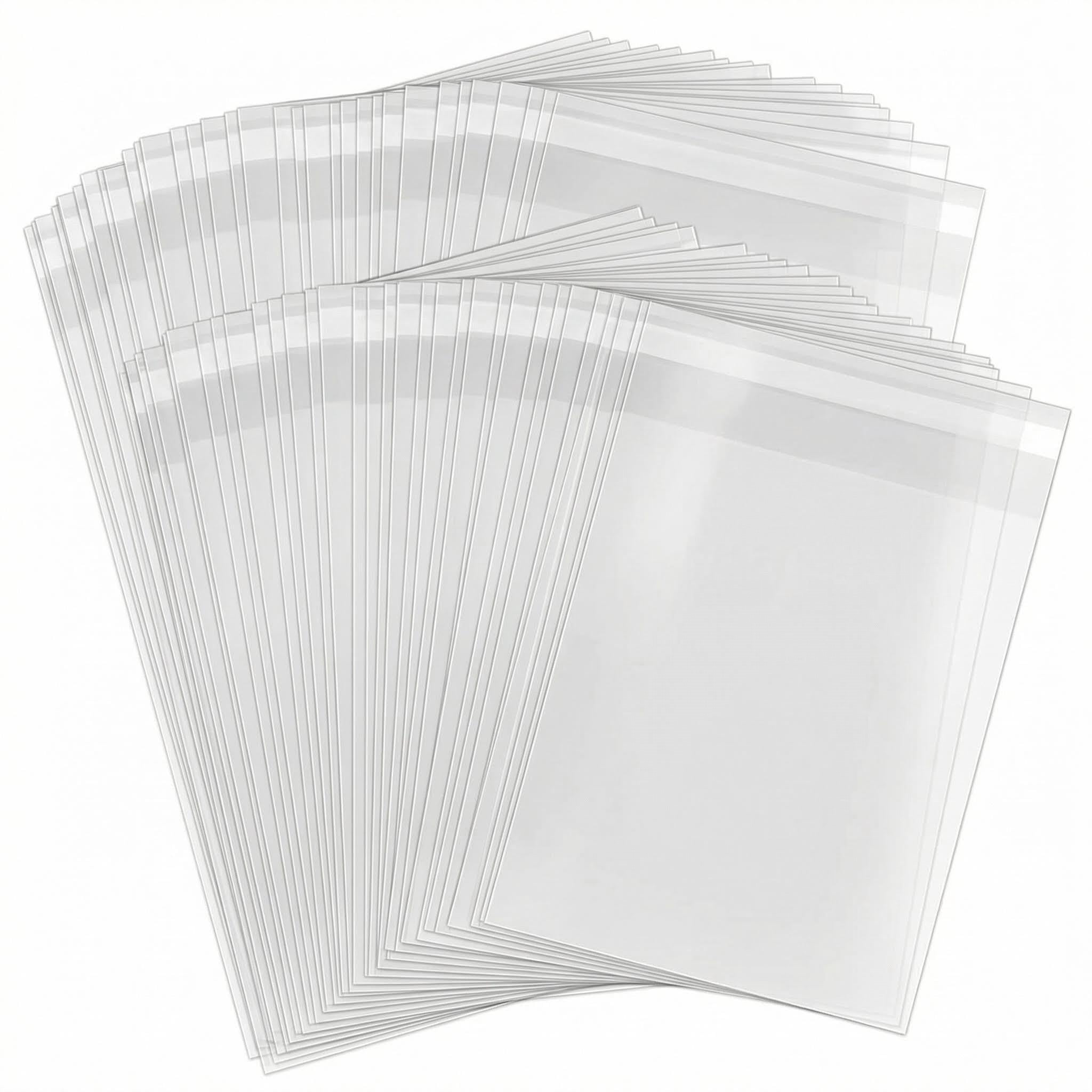 Ericotry Clear 200 Pcs 5X7 Inches Resealable Cello/Cellophane Treat Bags Good For Snacks Bakery Candy Candle Soap Cookie Poly Bags