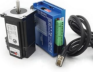 CNCTOPBAOS Nema 24 3N.m Closed Loop Stepper Motor Kit,3Nm Servo Motor 88mm 5A,2-Phase Hybrid HSS60 Servo Driver 24-50V DC CNC Controller Kit for CNC Router Engraving Milling Machine