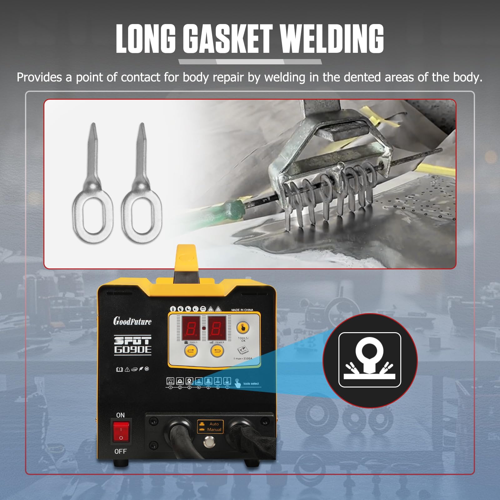 Amazon.co.jp: MOTOCOCHEデントプーラー溶接機3KWスポット溶接機デント