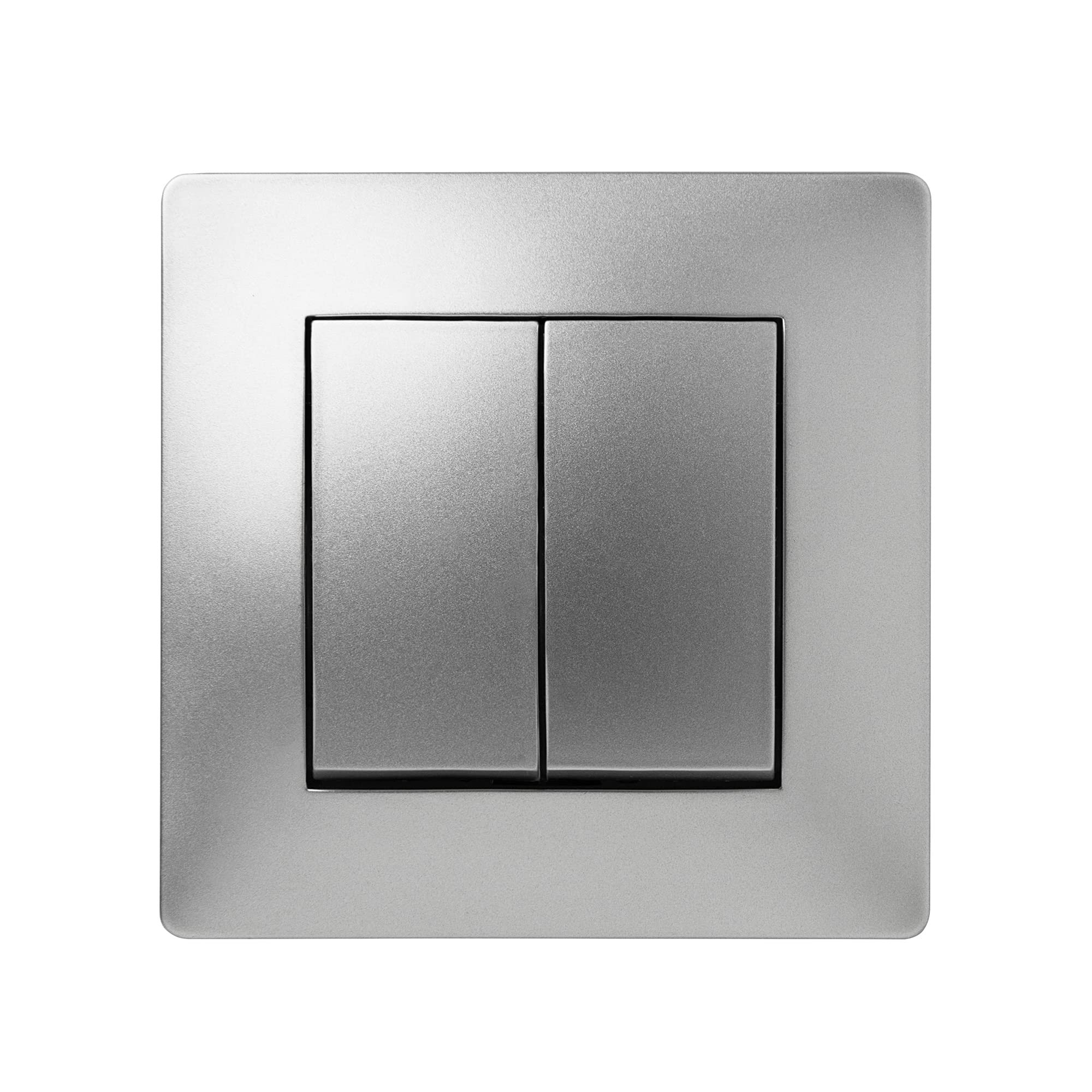 Double interrupteur Famatel 10 A 250 V en aluminium 9403 pour installation électrique