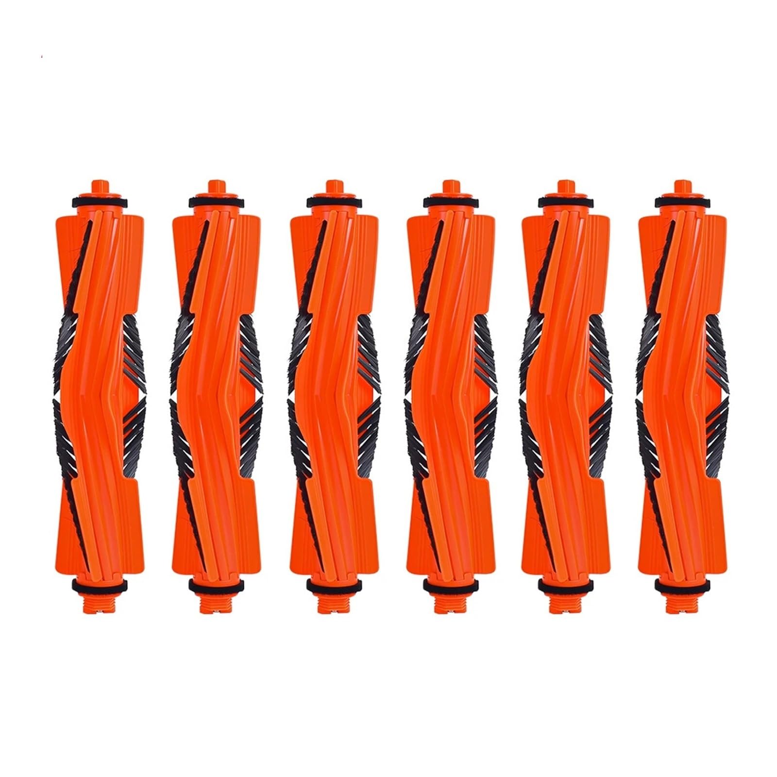 EEZII V-shaped Main Brush，Compatible For Xiaomi，Robot Vacuum S40/OV81/H40/OV51 Central Brush Roll Replacement Accessories(6pcs)