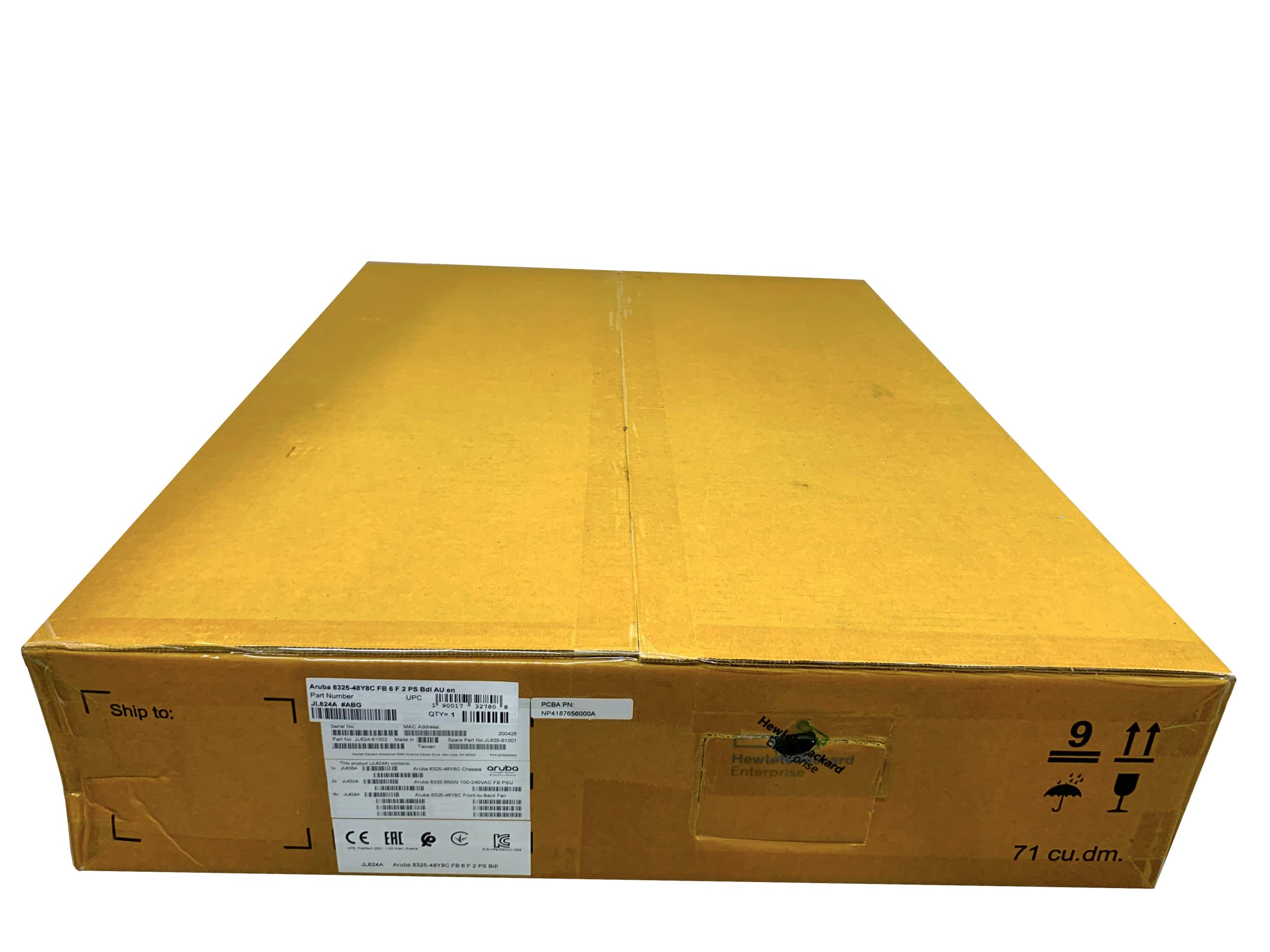 HP E Aruba 8325-​48Y8C FB 6 F 2PS Bdl