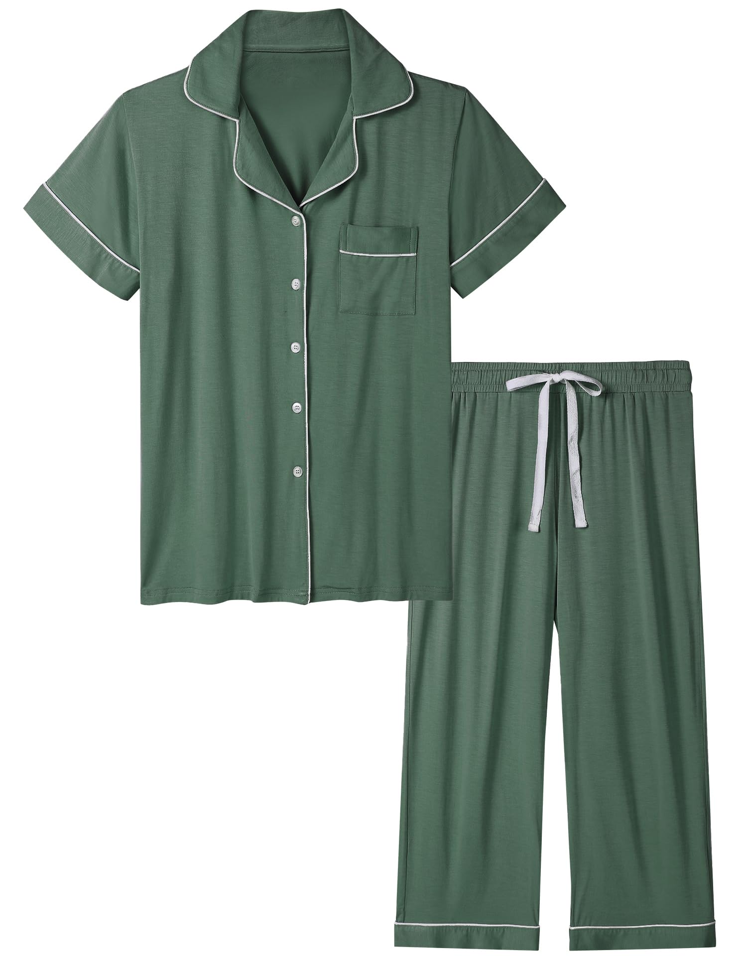 Joyaria Women Bamboo Viscose Capri Pajama Set