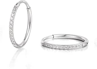 Limerencia Titanium Hoop Earrings for Women Men, Minimalist Small Hoops - View 2