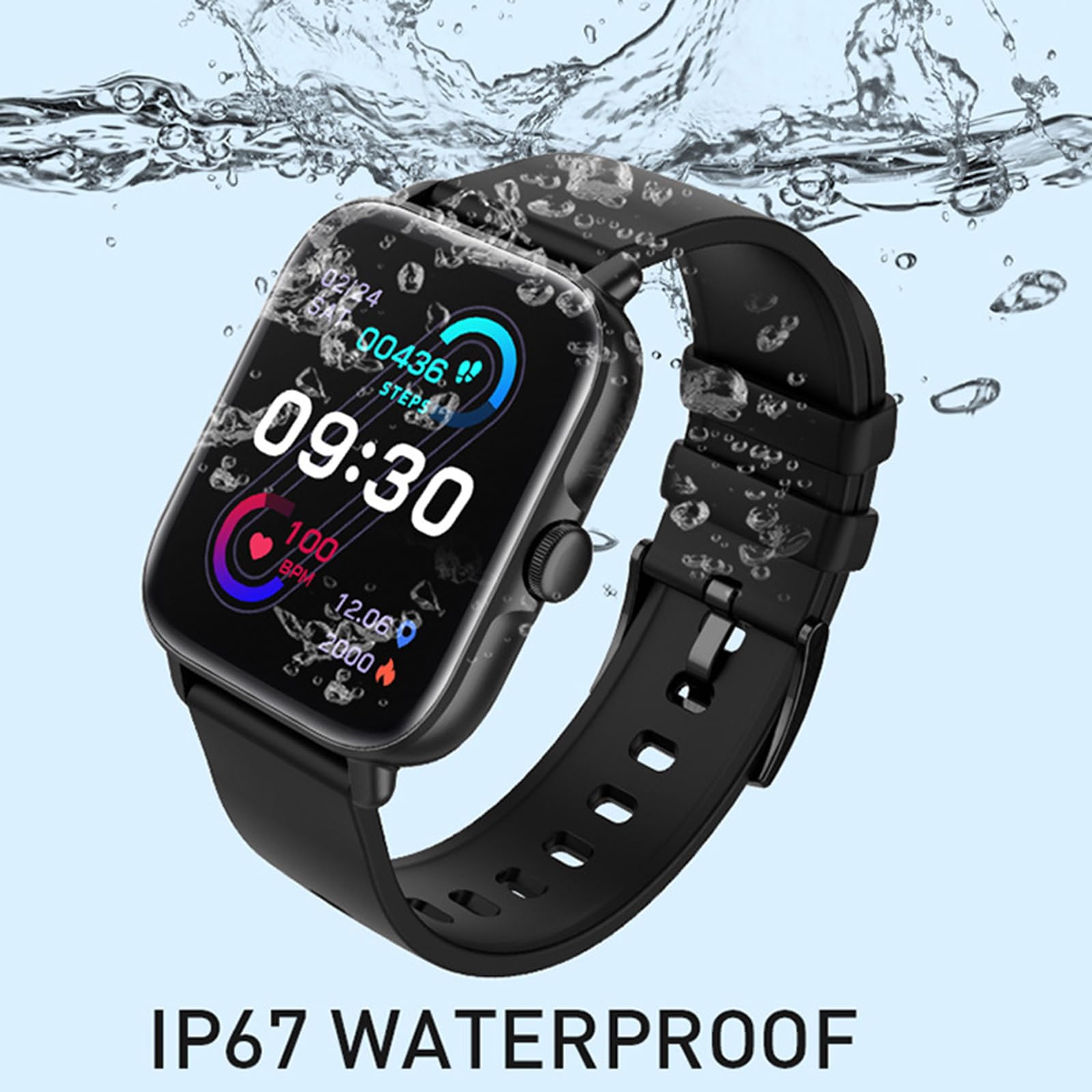 Inteligentny zegarek dla kobiet i mężczyzn z połączeniem Bluetooth, najnowszy 2023 1,91-calowy zegarek HD DIY Dial z monitorem aktywności i monitorem tętna podczas snu,D