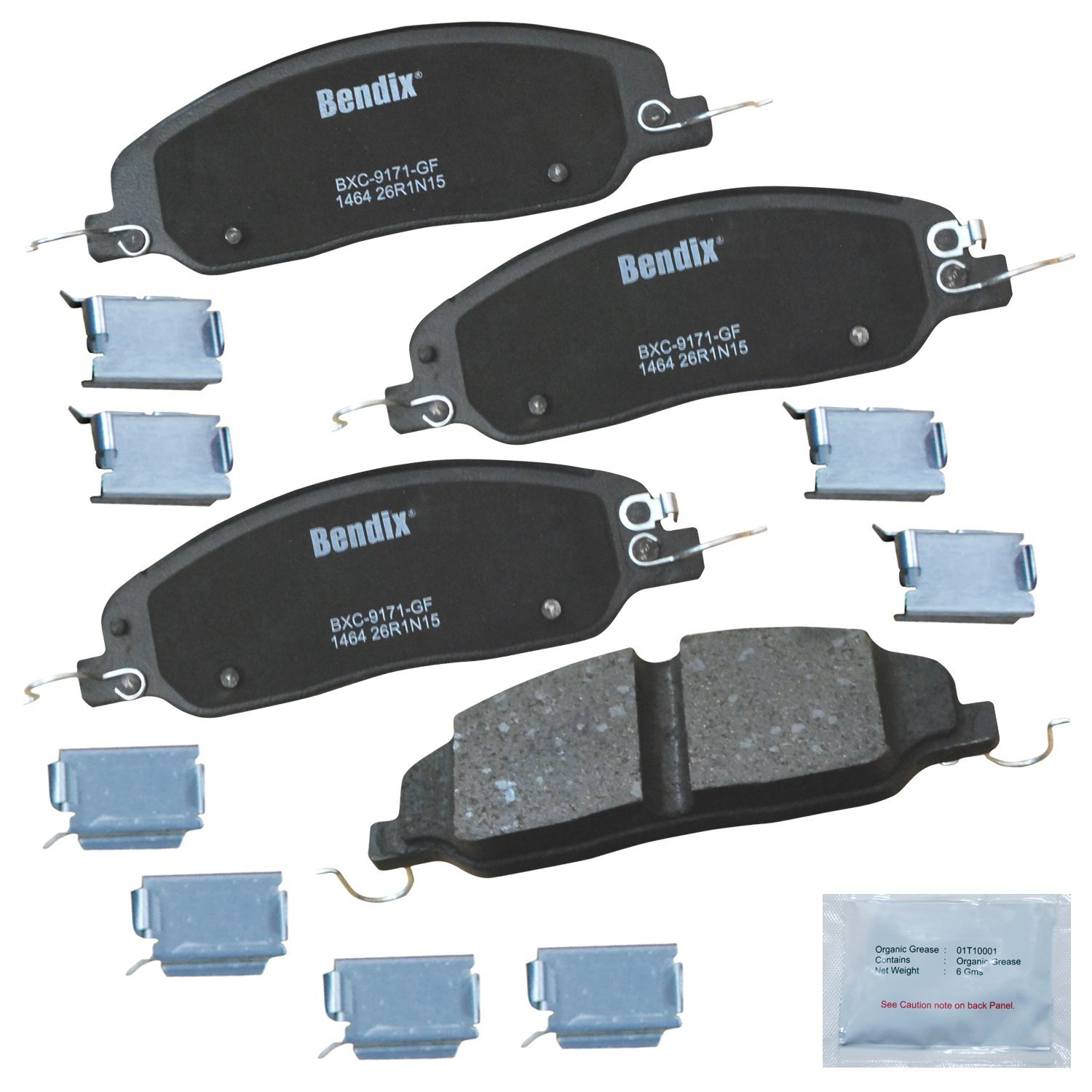 Bendix Priority1 CFC1464 Ceramic Front Brake Pads for Ford Mustang 2014-2011