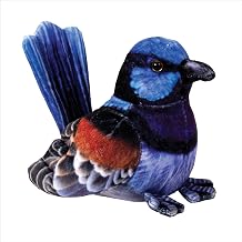 Real Planet 5" Blue Bird Stuffed Animal - Blue Bird Plush Animals for Kids Toys, Realistic Stuffed Miniature Bird, Soft Stuffed Plush, Safari Stuffed Animals Blue Bird