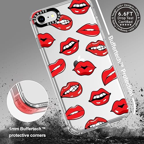 Miniatura 5 de MOSNOVO Funda para iPhone SE, iPhone 8 y iPhone 7, Protección contra caídas de grado militar Buffertech de 6.6 pies Tecnología antidesprendimiento