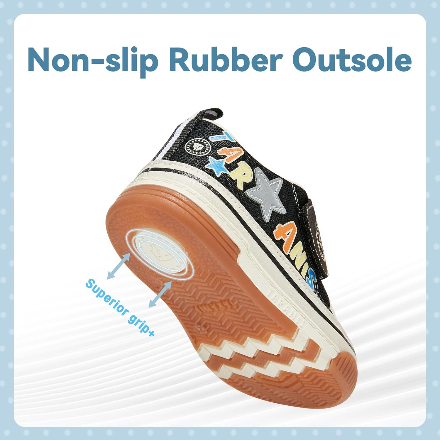 TARANIS Baby Squeaky Shoes Walking Sneakers with On/Off Squeaker Switch Non-Slip First Walkers Soft Rubber Toe Breathable Mesh