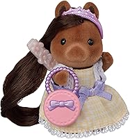 Vista 39 de Calico Critters Pony's Vanity Dresser Set, juego de casa de muñecas con figura y accesorios