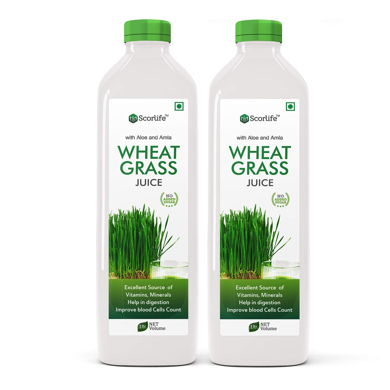 Scorlife Wheat Grass Juice with Aloevera & Amla (1 Liter) (Pack of 2) (B07V2P6V1G) Amazon Price History, Amazon Price Tracker