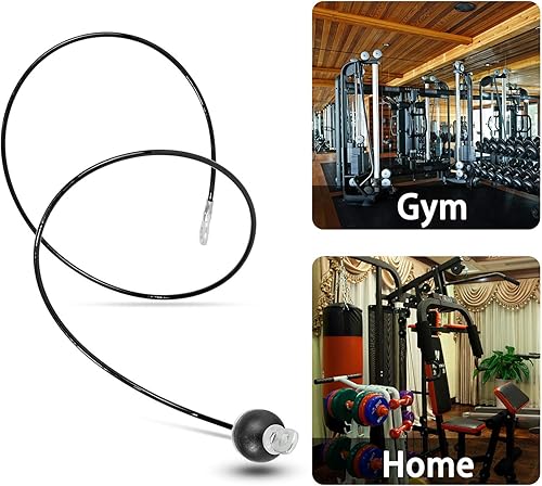 Miniatura 7 de Vishusju Cable de polea grueso de 0197in de alambre de acero para máquinas de cable equipo de gimnasio en casa accesorio de repuesto para ejercicio