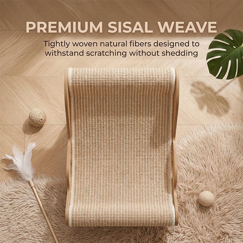 Cat Scratching Sofa Chair with Hemp pad - Hemp Rope cat Scratching Bed, Durable Claw-Sharpening Sofa, Suitable for Indoor Cats