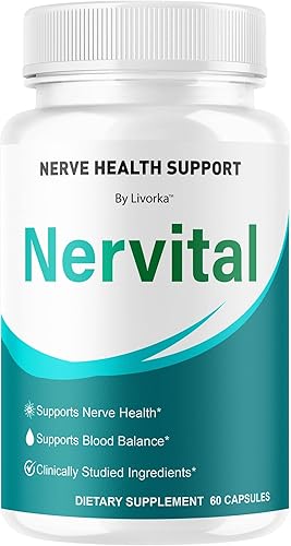 Nervital Cápsulas oficiales Nervital Advanced Premium Formula Apoyo a la salud nerviosa, suplemento nervioso natural Vitaminas para salud y