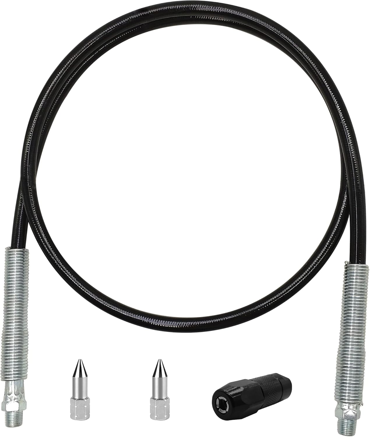 47in 4Piece Grease Gun Hose Kit, Grease Gun Accessories