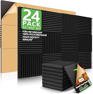 12 Garage Office Ideas for Quiet Functional Workspace 75 24 Pack Acoustic Panels, 1