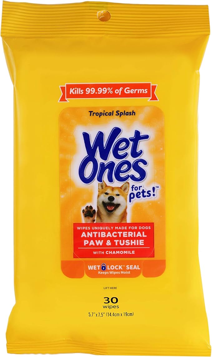 Wet Ones for Pets Paw & Tushie Dog Wipes with Chamomile
