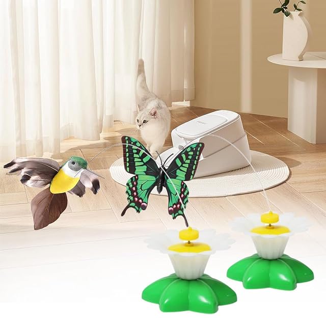 Foto 6 de 7 de VIGOFIL Electric Bird Teasing Cat Toy, Bird Toy for Pet Cats, Funny Rotating Electric Flying Bird Cat Toy