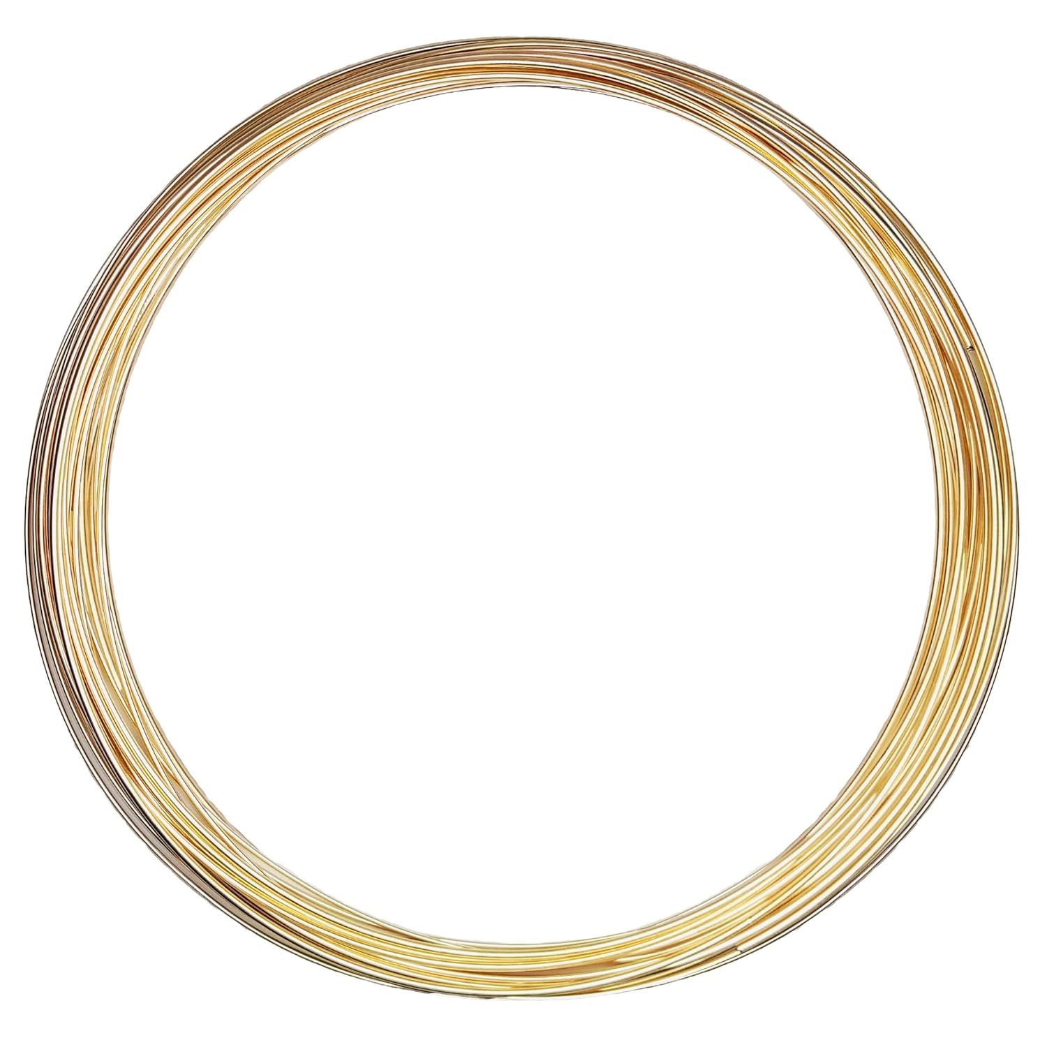 16 Gauge, Half-Round, Dead Soft, 14/20 Yellow Gold-Filled Wire - 1 FT - for Jewelry Art from WIZART