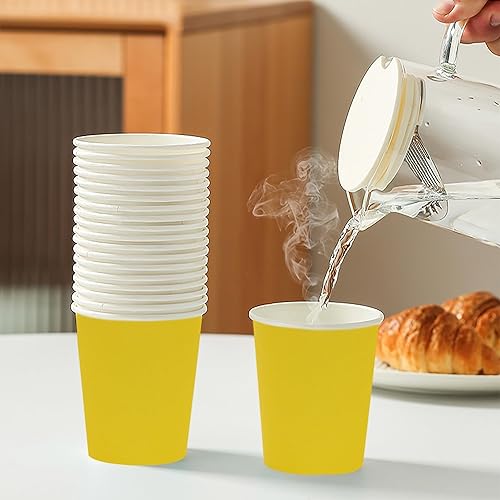 Miniatura 9 de Yes!Fresh Hot Party - Vasos de papel, 8 onzas, 50 unidades, varios colores (amarillo)