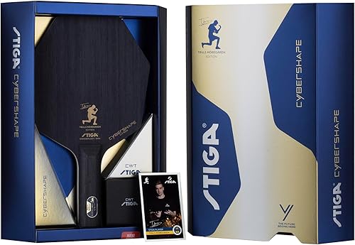 Miniatura 6 de STIGA Cybershape Carbon CWT Truls Edition - Cuchilla de tenis de mesa con tecnología de peso personalizada, control superior y agarre mejorado para