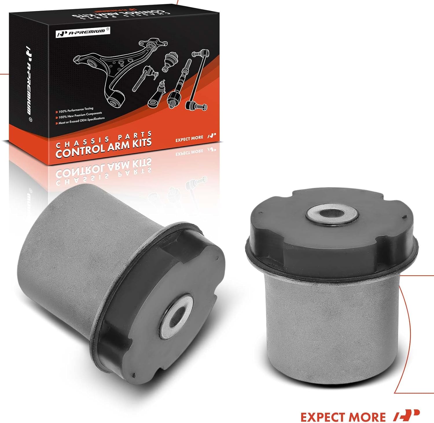 A-Premium 2 x Rear Lower Control Arm Bushing Kit, Compatible with Chevrolet HHR 2006-2011, Cobalt 2005-2010 & Pontiac G5 2007-2010, Pursuit 2006 & Saturn Ion 2003-2007