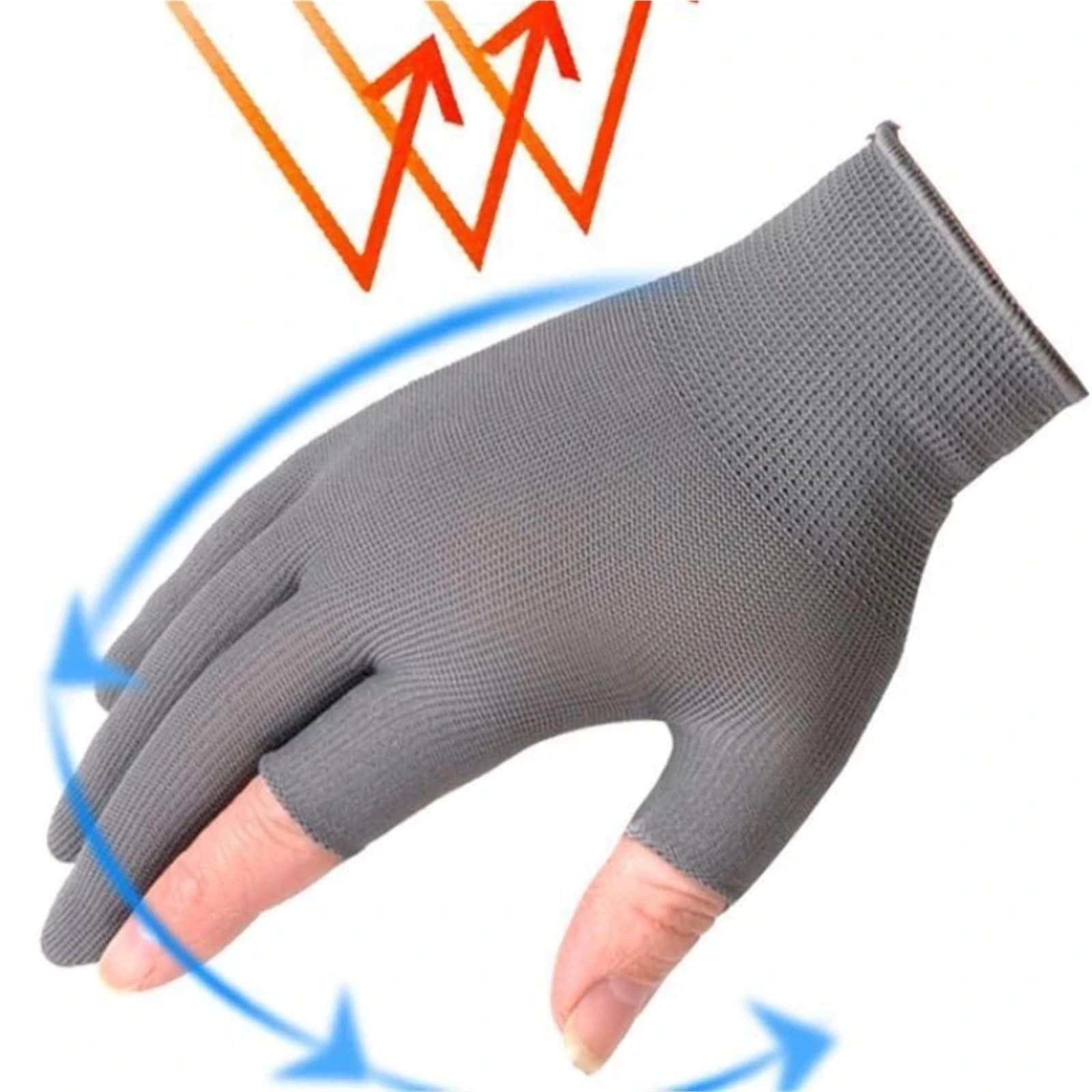 Guantes De Nailon 1/5/10 pares de guantes ciclismo antideslizantes pantalla táctil medio dedo Nylon verano al aire libre Fitness transpirable motocicleta(Black B 10Pairs)