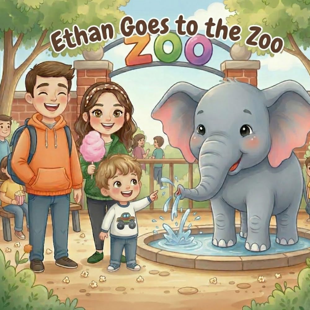 Ethan Goes to the Zoo: A Heartwarming Children’s Picture Book About Curiosity, Animals, and Family Fun