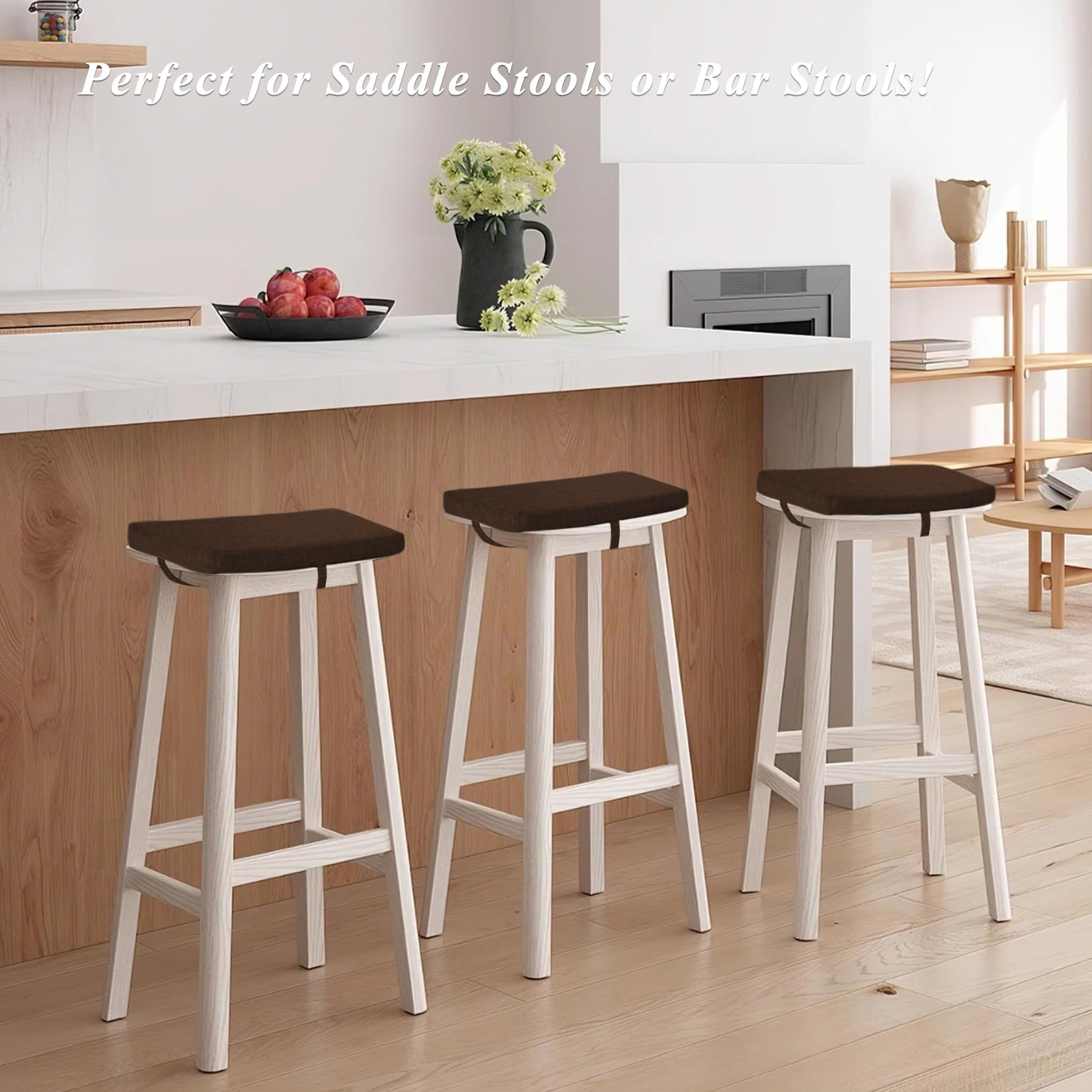 Amazon.com: FlyGulls Rectangle Saddle Stool Cushion Non-Slip Bar