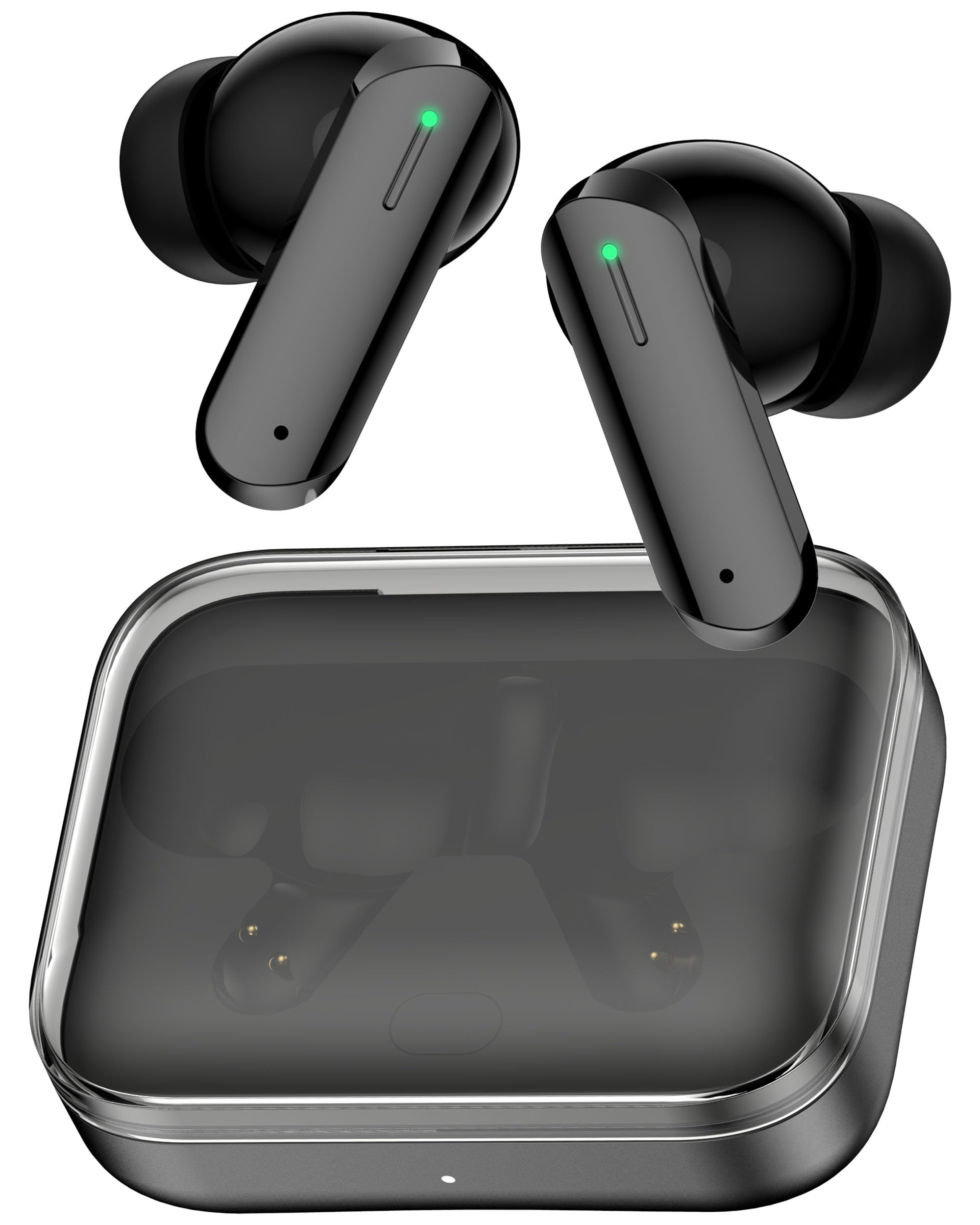 Vaku Luxos® BOOMX Wireless Earbuds Bluetooth 5.4 TWS Headphones 60H Playback Bass Stereo 13mm Drivers Gaming Low Latency HD Calls Touch Control Fast Charging IPX Waterproof- Black-image-46