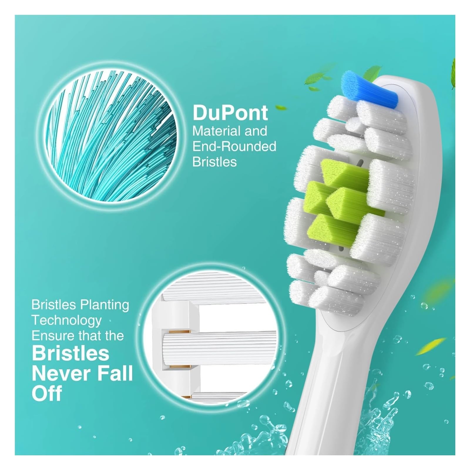 Testine di ricambio for spazzolino, compatibili con Philips, 4100 6500 6100 7500,