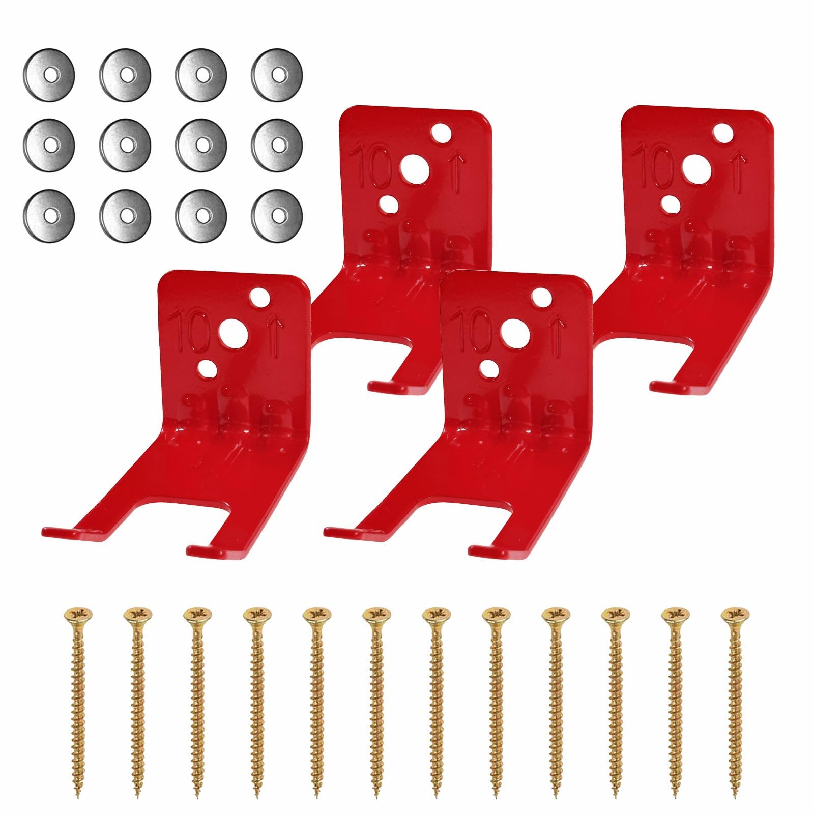 XFVFXZZ Luxmool Fire Extinguisher Mount, Fire Extinguisher Bracket Up to 20lbs Extinguishers, Universal for All Extinguishers with Valve Body Slots, Holder for Dry Chemical and Water Extinguishers