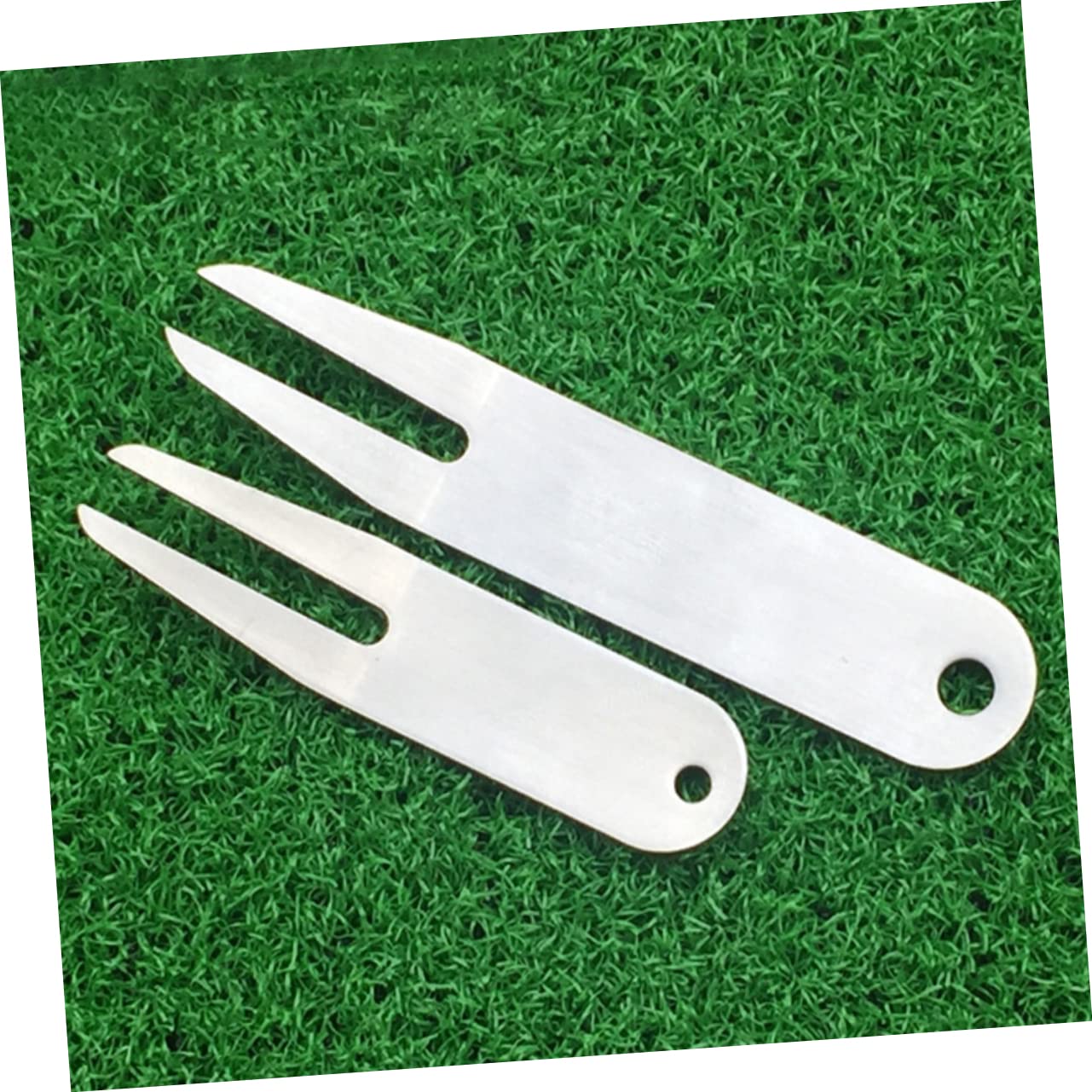 VANZACK Golfgabel Golf-Divot-Tools Pitchgabel Hotfix-Tool Golfplatzpflege Golfplatzreparatur Golfzubehör professionelle Golfwerkzeuge personalisiertes Divot-Tool Rostfreier Stahl