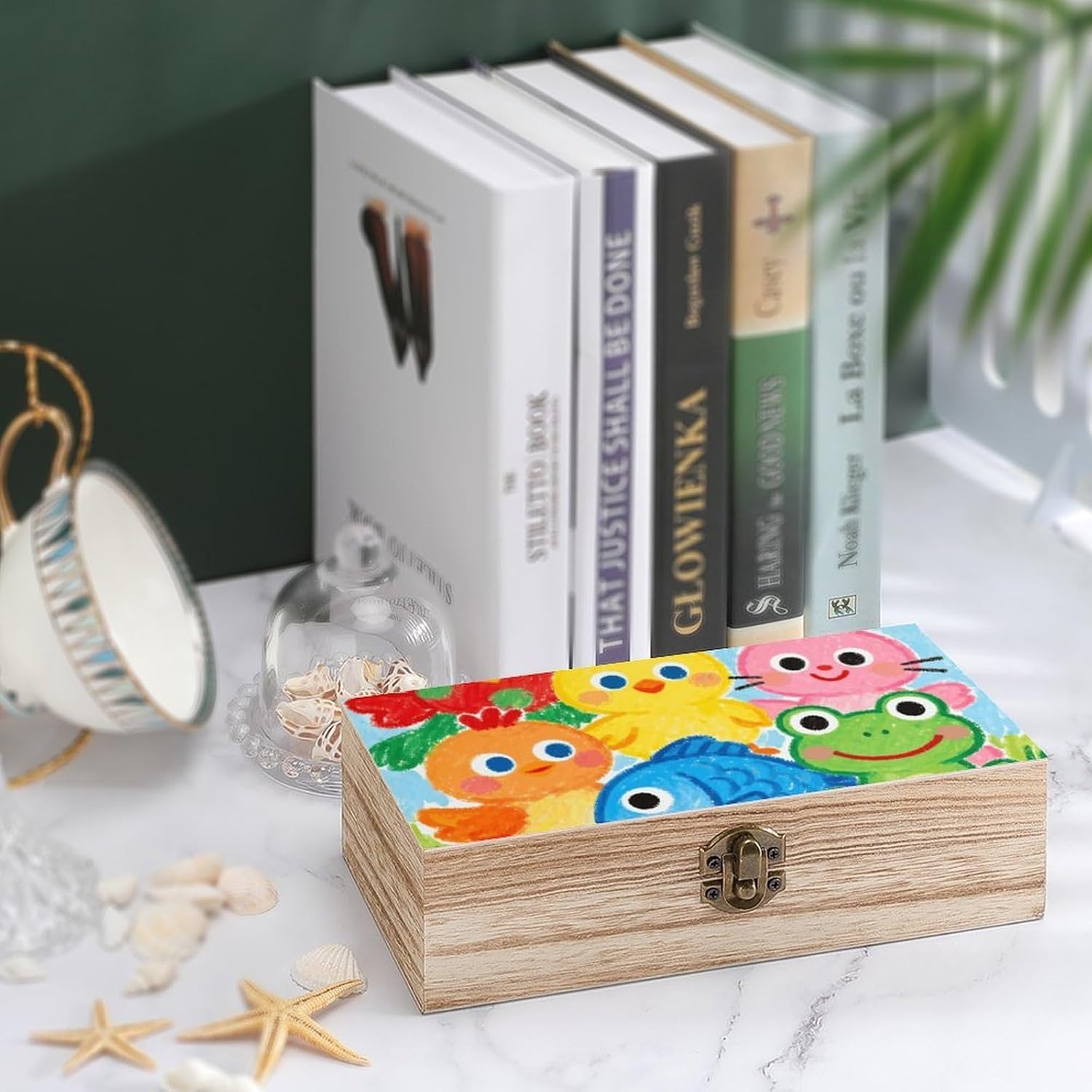 Colorful Paulownia Wood Storage Box image 4
