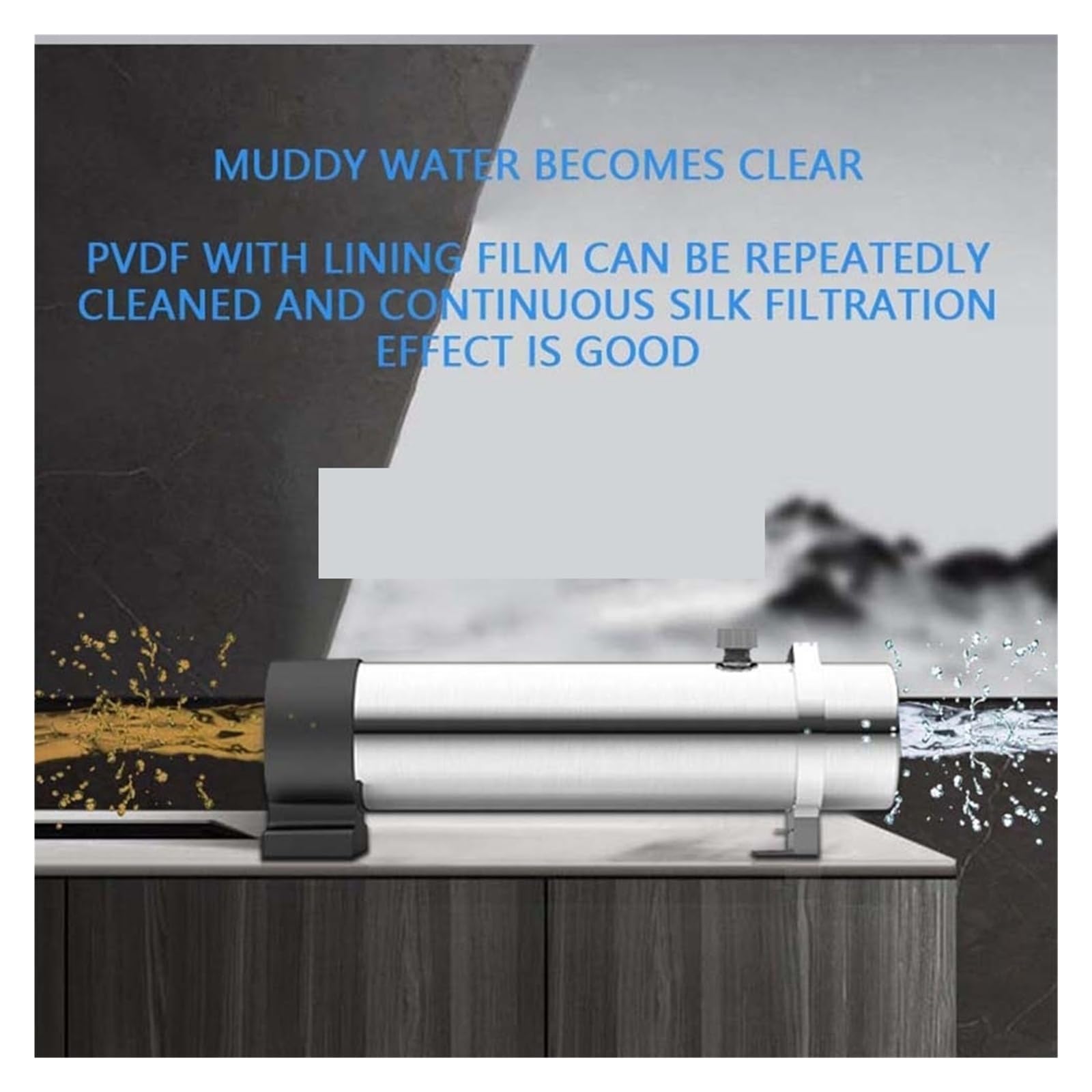 Filtro bajo fregadero, De filtración de agua for el hogar, purificador de agua de cocina, ultrafiltración de acero inoxidable PVDF(UF-02)