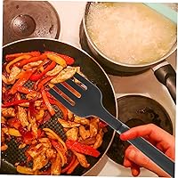 Vista 9 de Hemoton Tenedor flexible de silicona, 2 piezas, tenedor de cocina de silicona, tenedor para mezclar papas, tenedor antiadherente para mezclar