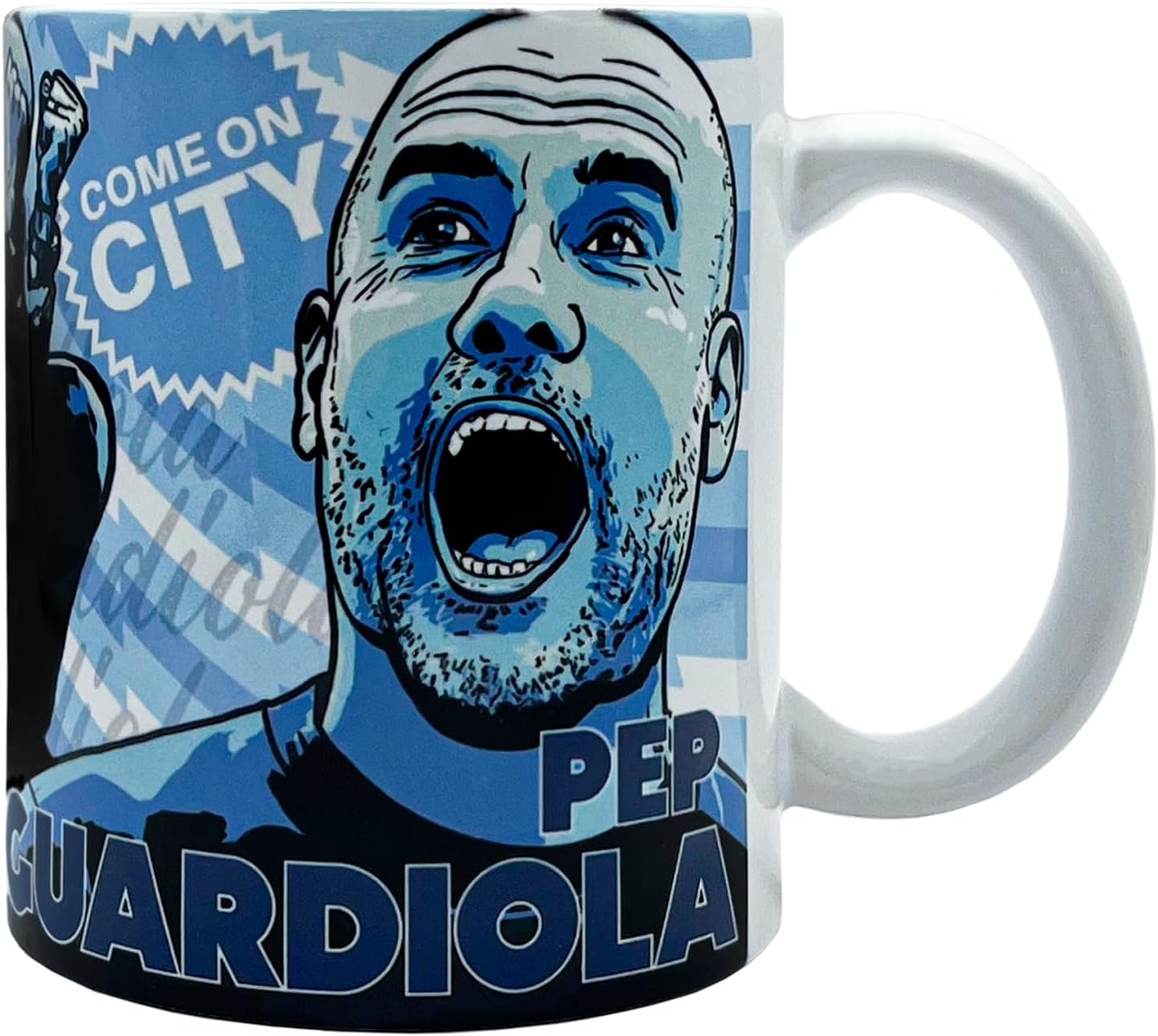 Manchester Football Legends of City Pep Guardiola Ceramic Mug