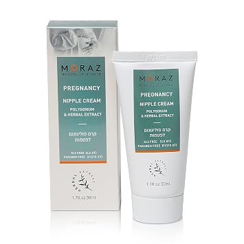 Moraz Pregnancy Nipple Cream - Breastfeeding Essentials - Nipple Cream Safe for Breastfeeding with Polygonum - Soothes Irritated Nipples - 1.7 oz