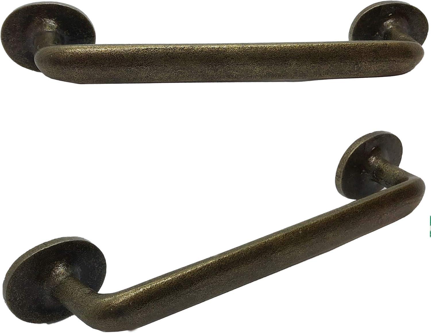 8" Primitive Colonial Style - BB-603 - Iron Cabinet Knob Handle - for Gate, Drawer, Closet, Cabinet, Dresser - Black Finish for Interior & Exterior Designing (4)