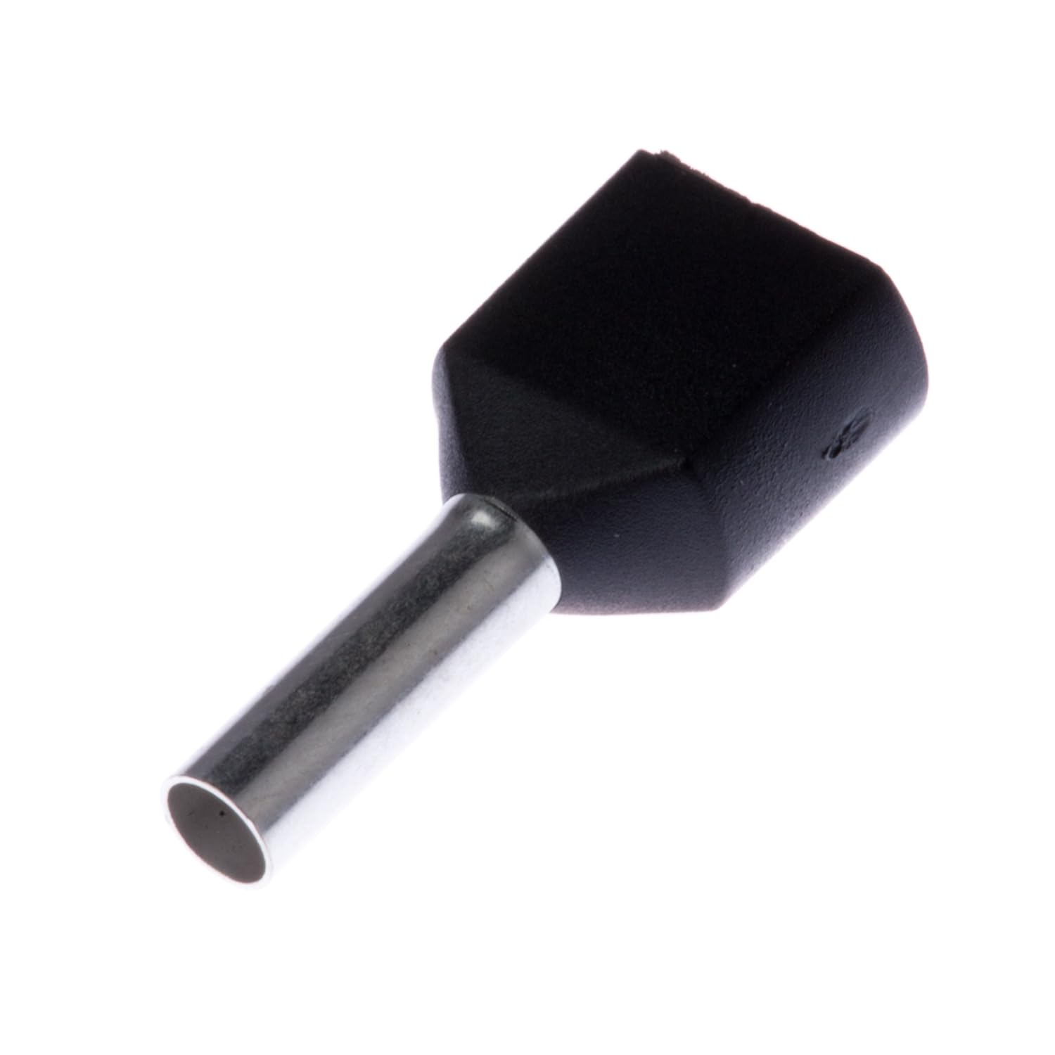 Panduit FTD78-12-D Insulated Ferrule, Twin Wire DIN End Sleeve, 16 AWG Wire Size, Black, 0.12 Max Insulation, 21/32 Wire Strip Length, 0.09 Pin ID, 0.47 Pin Length, 0.79 Overall Length (Pack of 5