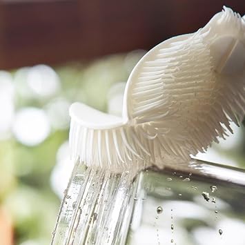 All Angle Bottle Brush, Silicone Narrow Neck Bottle Brush, Long-Handled Folding Small Bottle Brush Narrow Neck, Small Silicone Bottle Brush with Stand, for Any Bottle Mouth Brush