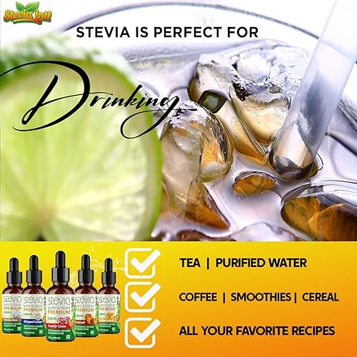 Miniatura 3 de Stevia Intl  Paquete de 5 paquetes Wonka Land Bundle Gotas de Stevia de calidad premium con 5 sabores Líquido orgánico Stevia todo natural no amargo