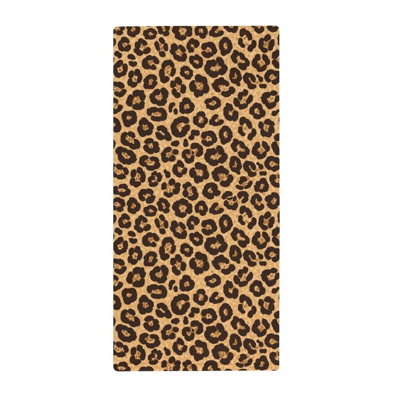 Anceky Luxury Gym Towels for Face & Body, Cool Cheetah Leopard Absorbent Quick-Dry Towels, Spa & Yoga Approved