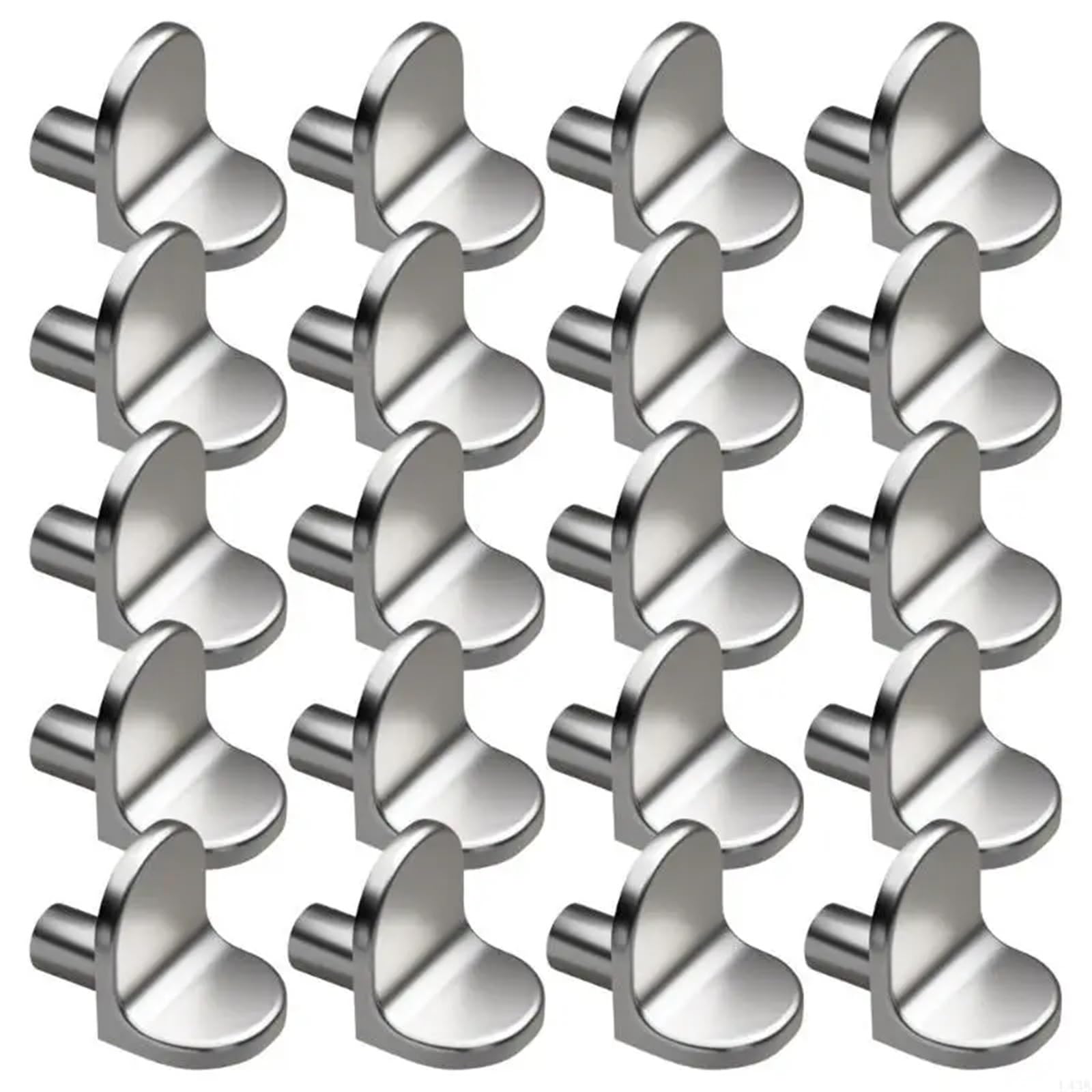 100Pcs 5mm Silver Shelf Support Pegs for Kitchen Cabinets Storage