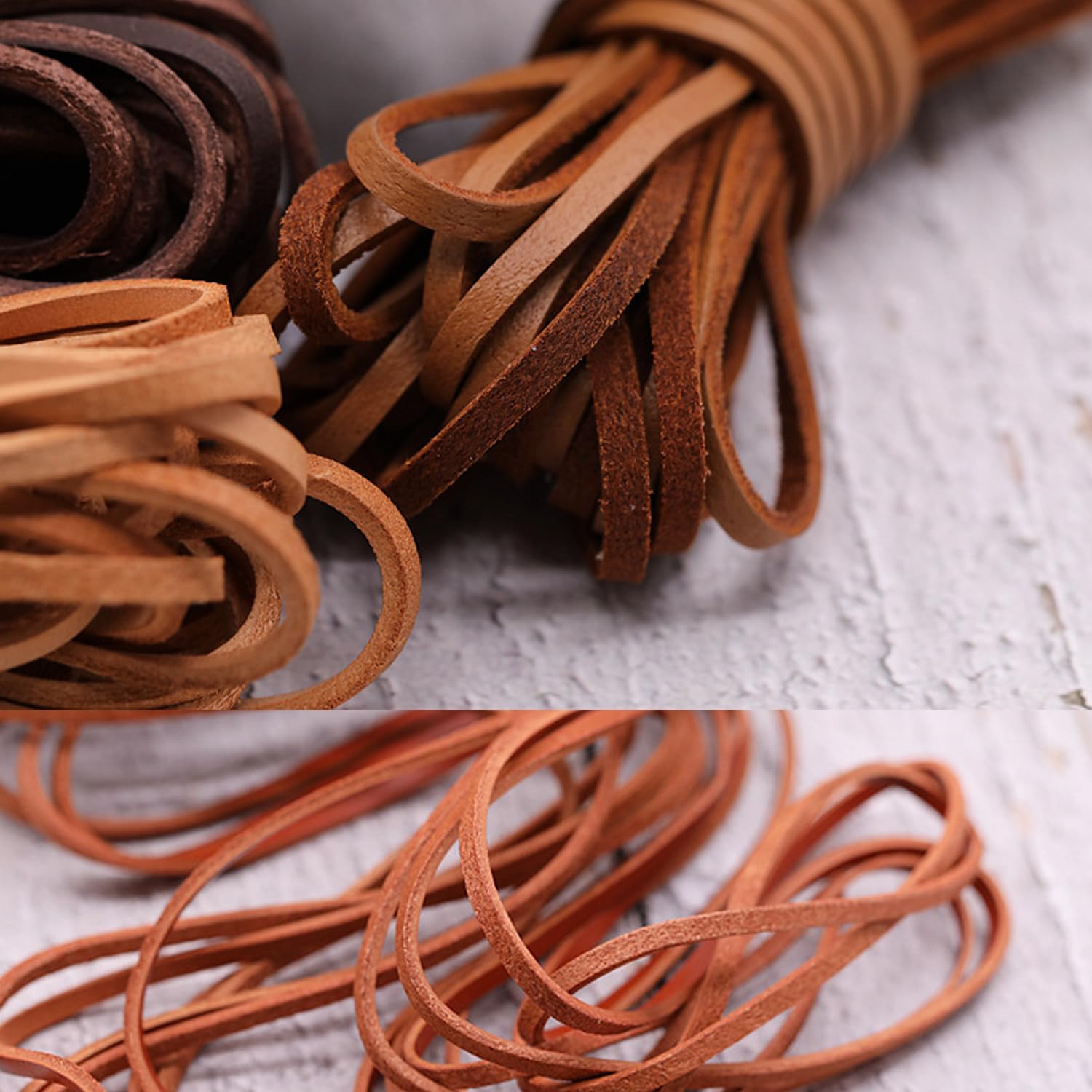 Set di accessori per gioielli fai da te, 10 colori, in finta pelle, corda scamosciata, cordoncino, per la creazione di gioielli, clip in metallo, perfetto per collane, bracciali, idee regalo