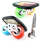 TKT Portable Roller Road Drift Skates Plate with Cool Maple Deck Anti-Slip Board Split Skateboard with PU Wheels High-end Bearings
