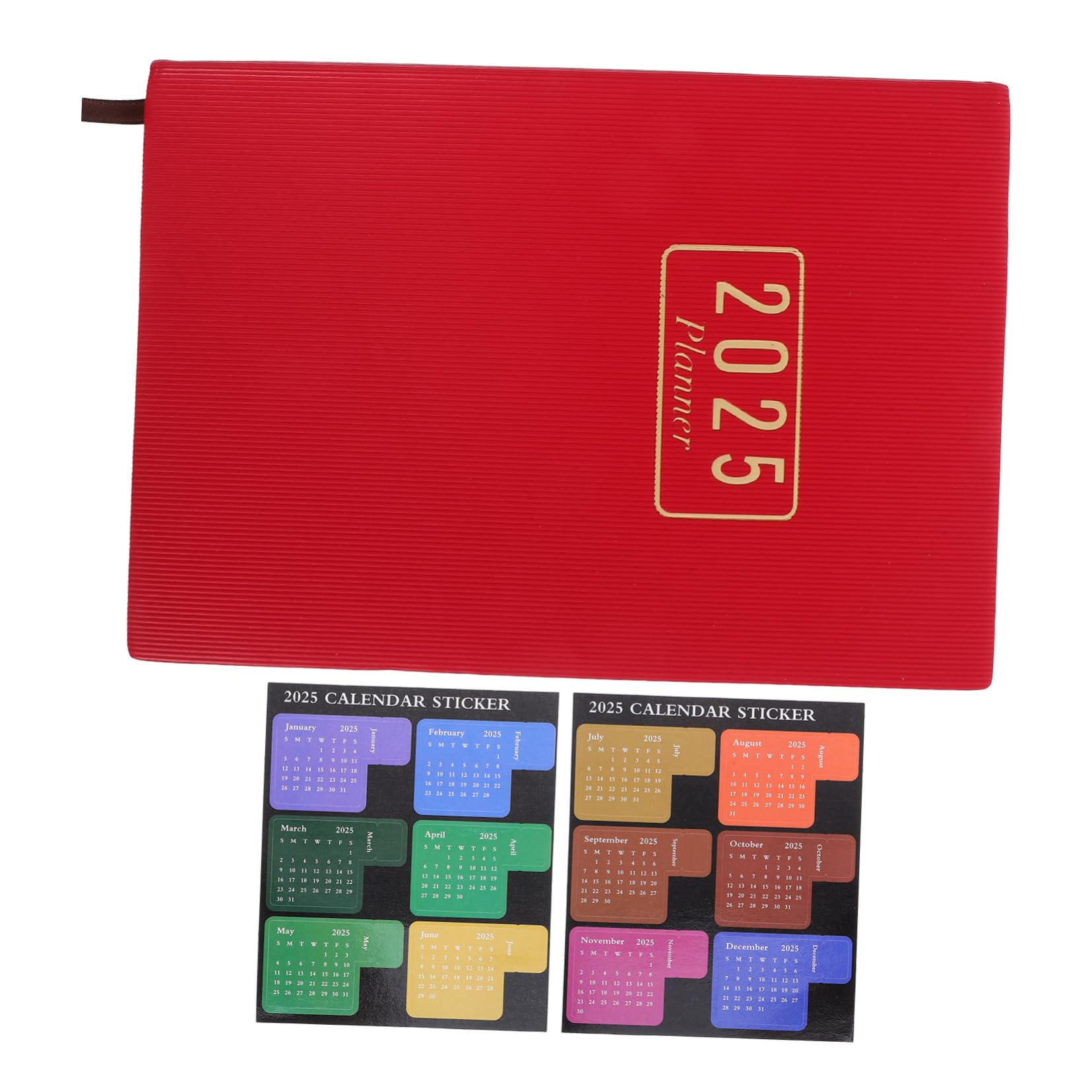 2 Set Planner Mensile e Giornaliero con Adesivi Indice Mese Notebook Accademico per e Organizzazione