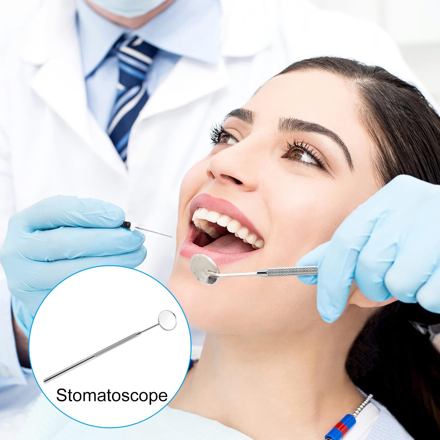 Espejo de Boca Dental para Dentista Higiene Oral Herramienta de Inspección